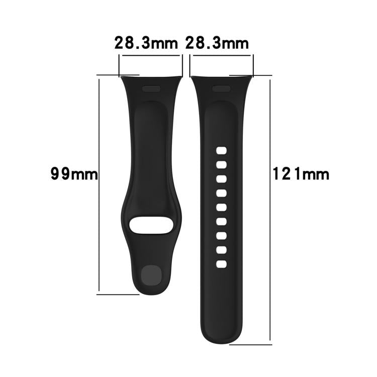 xDfind Solid Color Silicone Watch Band, with Button