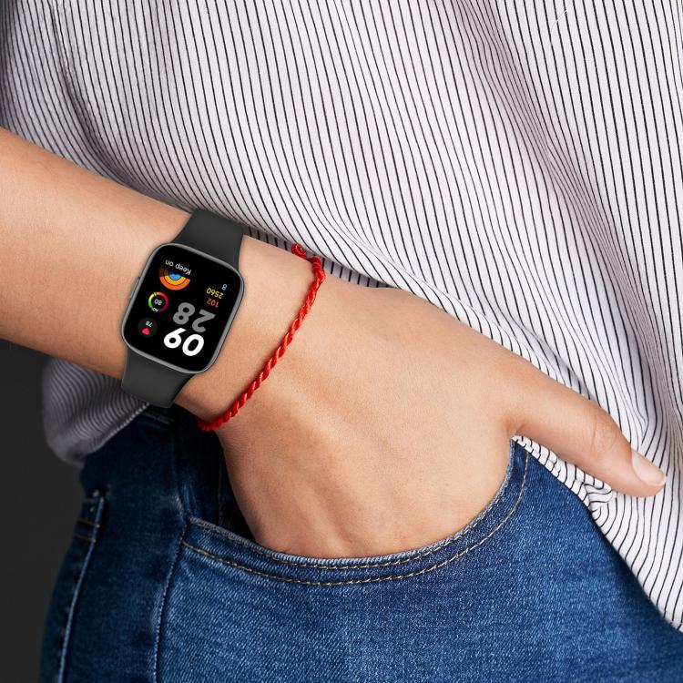 xDfind Solid Color Silicone Watch Band, with Button