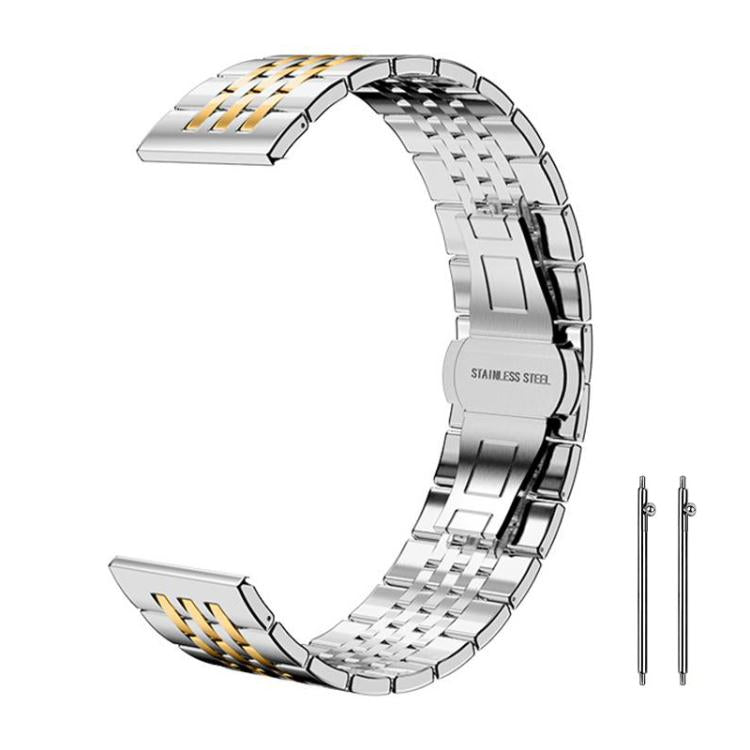 xDfind Seven-bead Solid Stainless Steel Watch Band, 14mm