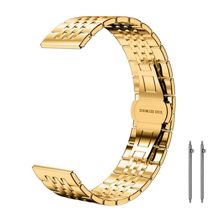 xDfind Seven-bead Solid Stainless Steel Watch Band, 22mm