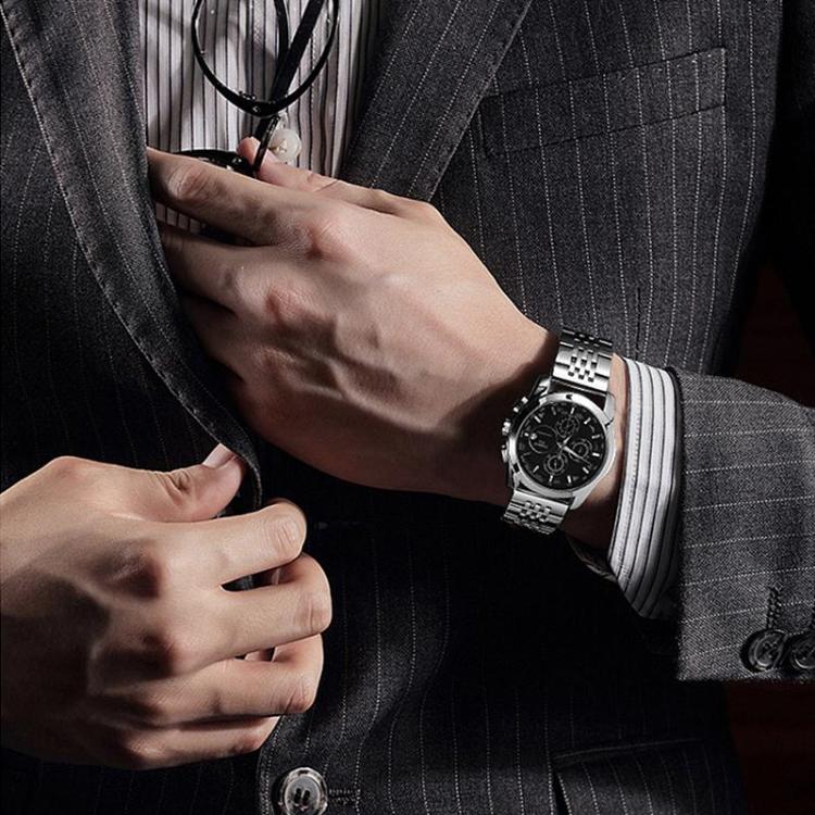 xDfind Seven-bead Solid Stainless Steel Watch Band