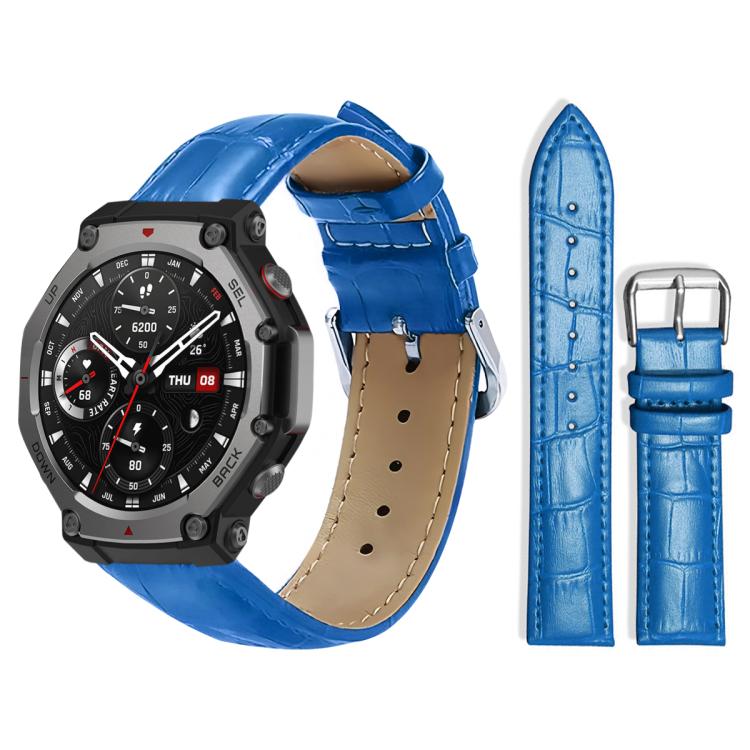 xDfind Bamboo Texture Pin Buckle Leather Watch Band