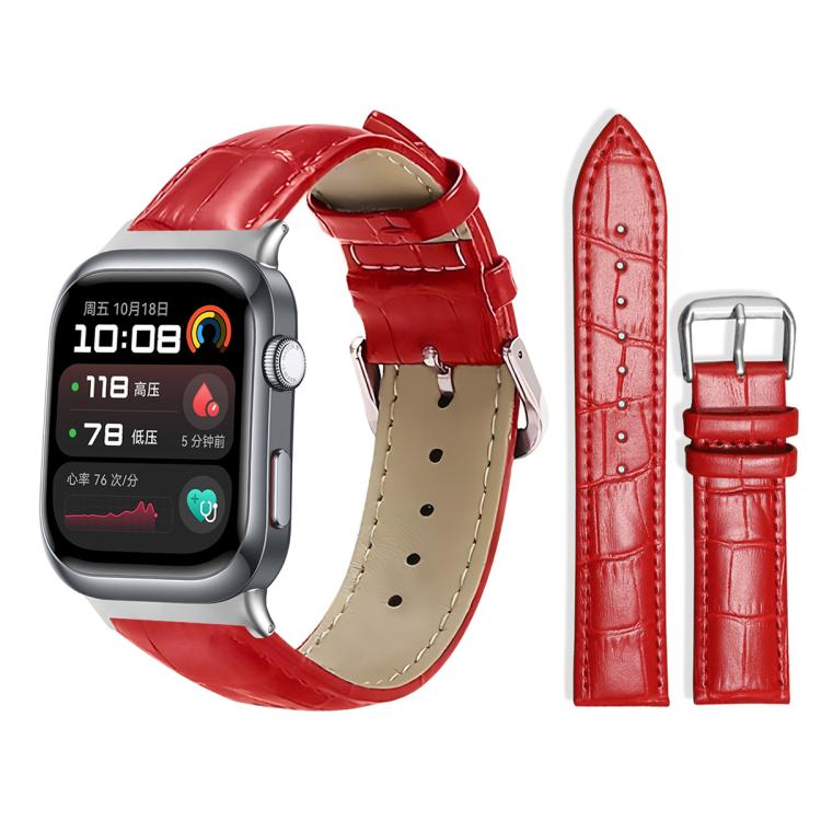 xDfind Bamboo Texture Pin Buckle Leather Watch Band, For Huawei Watch D2 22mm