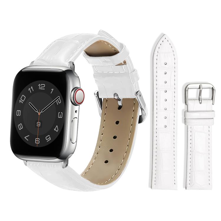 xDfind Bamboo Texture Pin Buckle Leather Watch Band, For Apple Watch 38 / 40 / 41 / S10 42mm