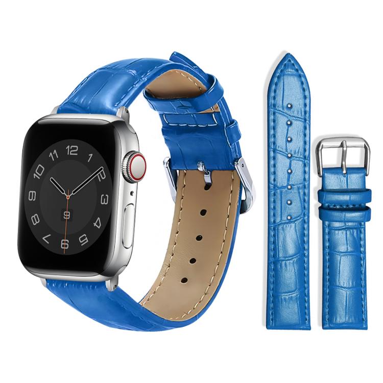 xDfind Bamboo Texture Pin Buckle Leather Watch Band, For Apple Watch 38 / 40 / 41 / S10 42mm