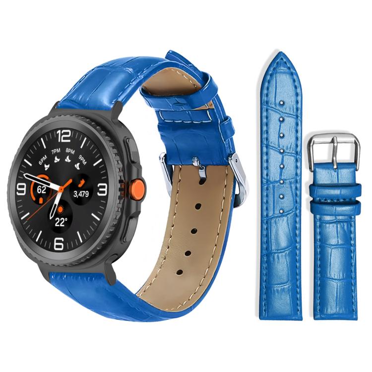 xDfind Bamboo Texture Pin Buckle Leather Watch Band, For Samsung Galaxy Watch8 / Wacth8 Classic 22mm