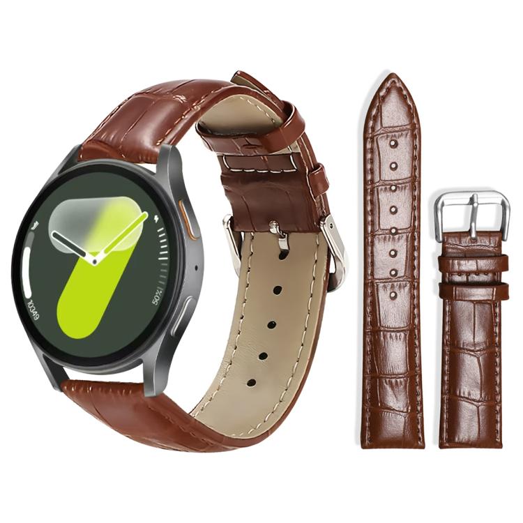 xDfind Bamboo Texture Pin Buckle Leather Watch Band