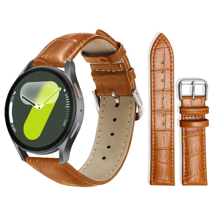 xDfind Bamboo Texture Pin Buckle Leather Watch Band
