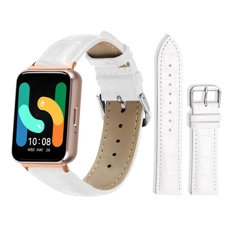 xDfind Bamboo Texture Pin Buckle Leather Watch Band