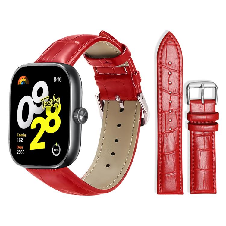 xDfind Bamboo Texture Pin Buckle Leather Watch Band, For Xiaomi Smart Band 9 Pro/Redmi Watch 5 20mm
