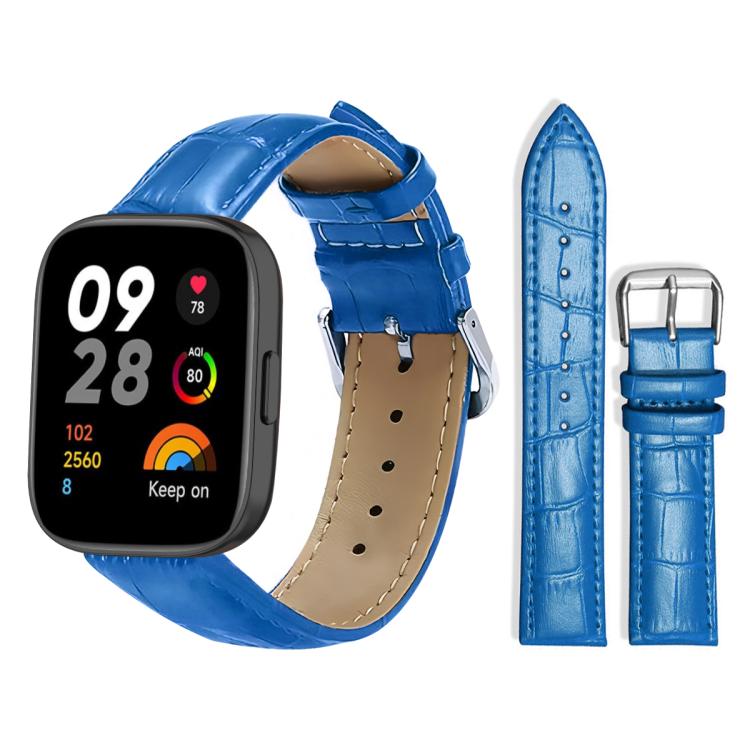 xDfind Bamboo Texture Pin Buckle Leather Watch Band, For Redmi Watch 3 20mm