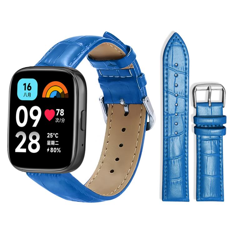 xDfind Bamboo Texture Pin Buckle Leather Watch Band, For Redmi Watch 3 Active / Lite 20mm