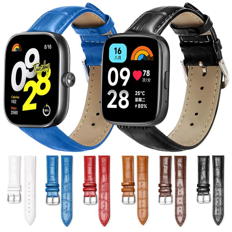 xDfind Bamboo Texture Pin Buckle Leather Watch Band, For Xiaomi Smart Band 10 / 9 / 8 / NFC 14mm