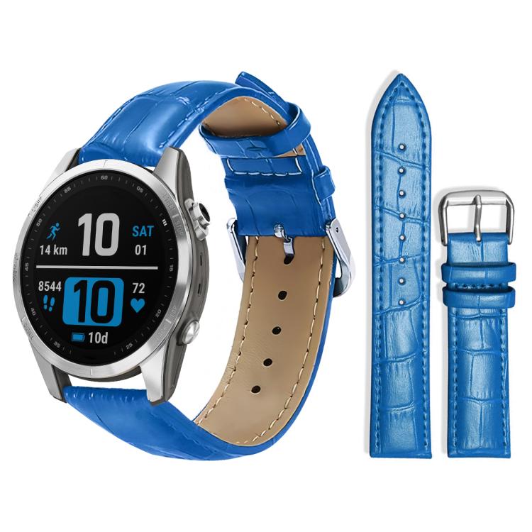 xDfind Bamboo Texture Pin Buckle Leather Watch Band, For Garmin Fenix 8/7S/6S/5S 20mm 18mm