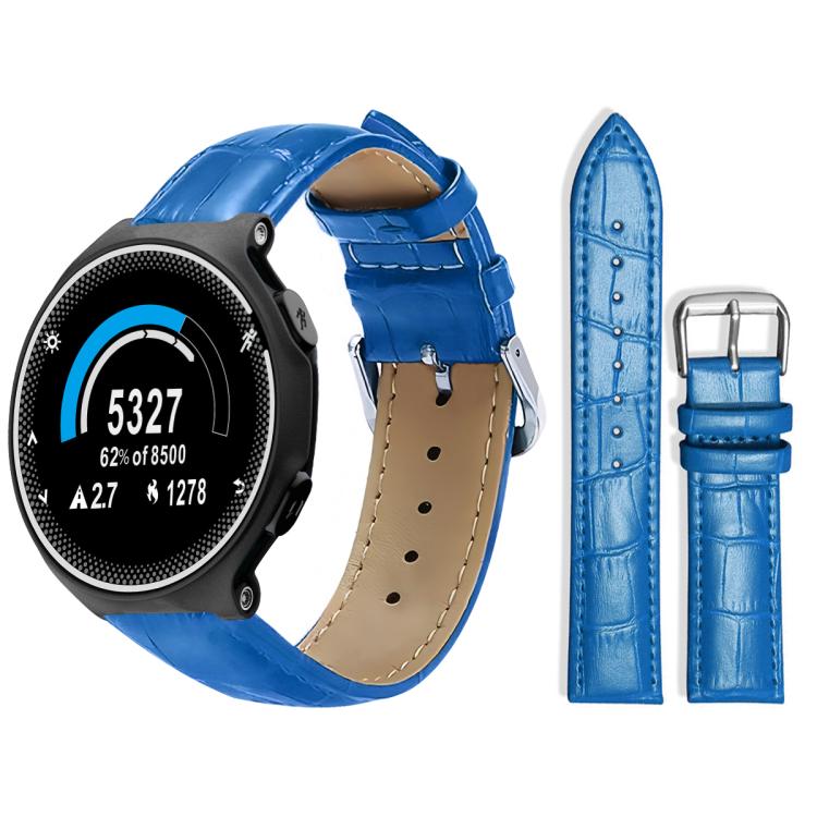 xDfind Bamboo Texture Pin Buckle Leather Watch Band, For Garmin Forerunner 220/735/735XT/230/235 20mm