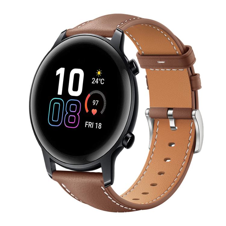 xDfind Flat Head Black Shark Fine Grain Leather Watch Band