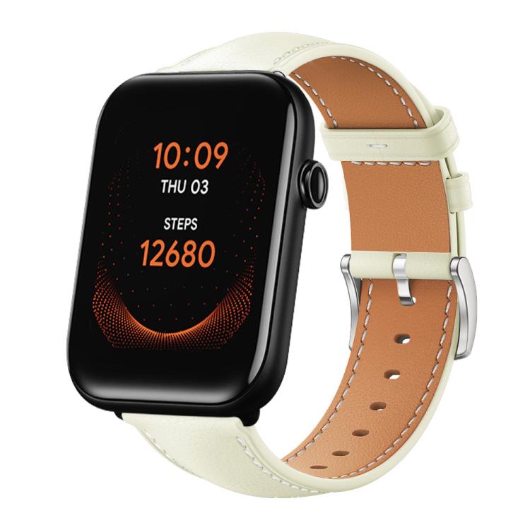 xDfind Flat Head Black Shark Fine Grain Leather Watch Band