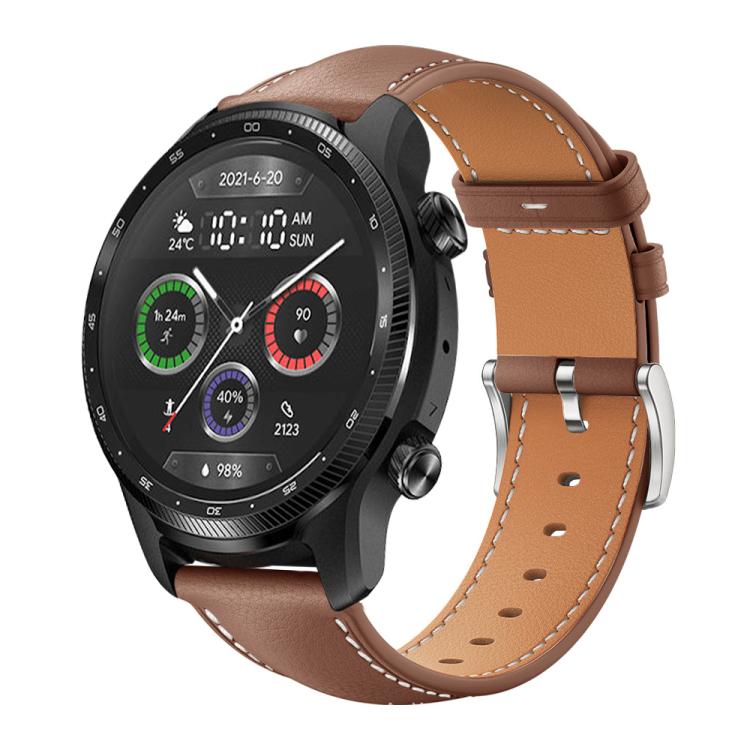 xDfind Flat Head Black Shark Fine Grain Leather Watch Band
