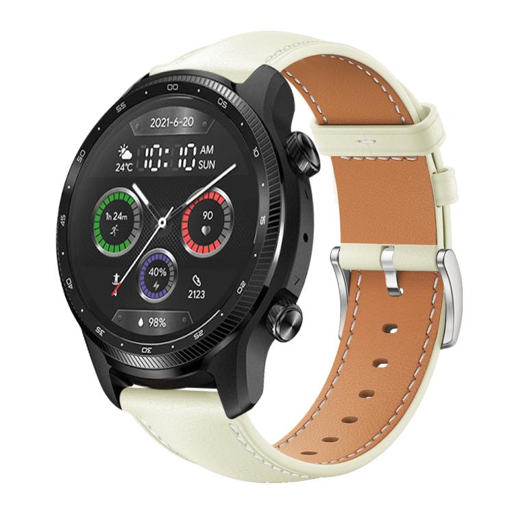xDfind Flat Head Black Shark Fine Grain Leather Watch Band