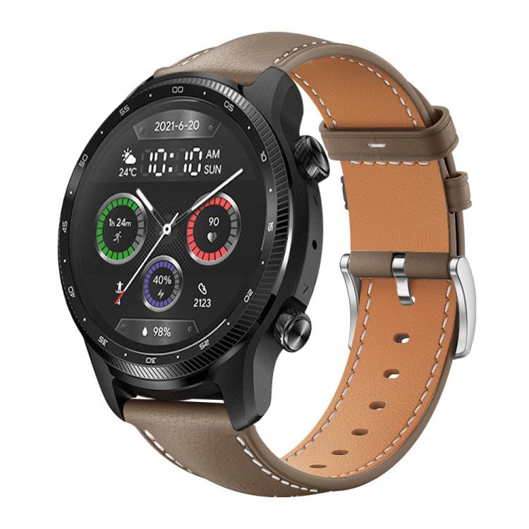 xDfind Flat Head Black Shark Fine Grain Leather Watch Band