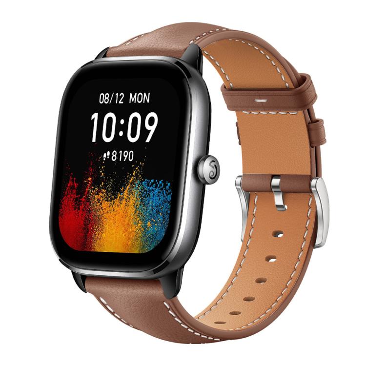 xDfind Flat Head Black Shark Fine Grain Leather Watch Band