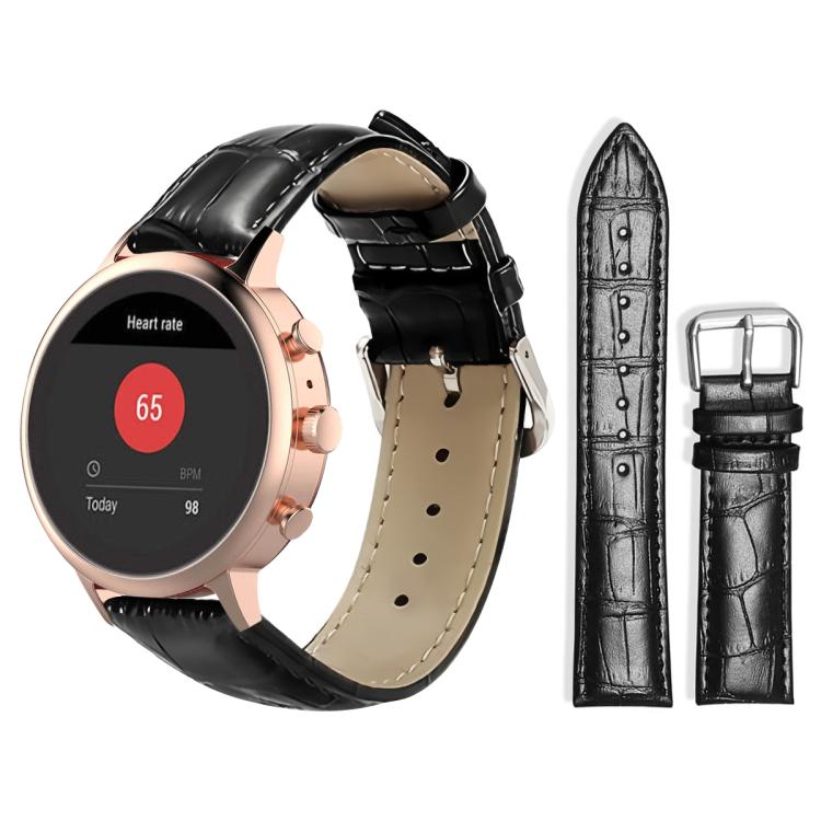xDfind Bamboo Texture Pin Buckle Leather Watch Band