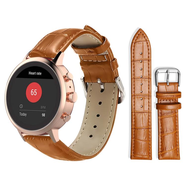 xDfind Bamboo Texture Pin Buckle Leather Watch Band