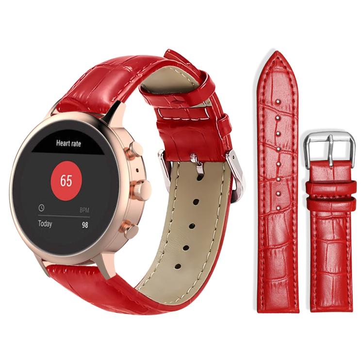 xDfind Bamboo Texture Pin Buckle Leather Watch Band