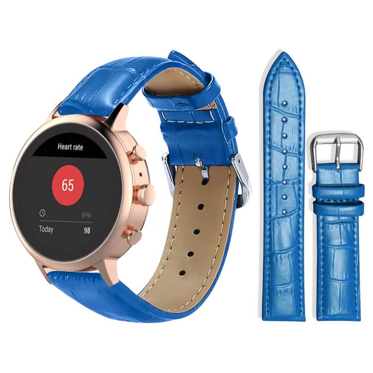 xDfind Bamboo Texture Pin Buckle Leather Watch Band