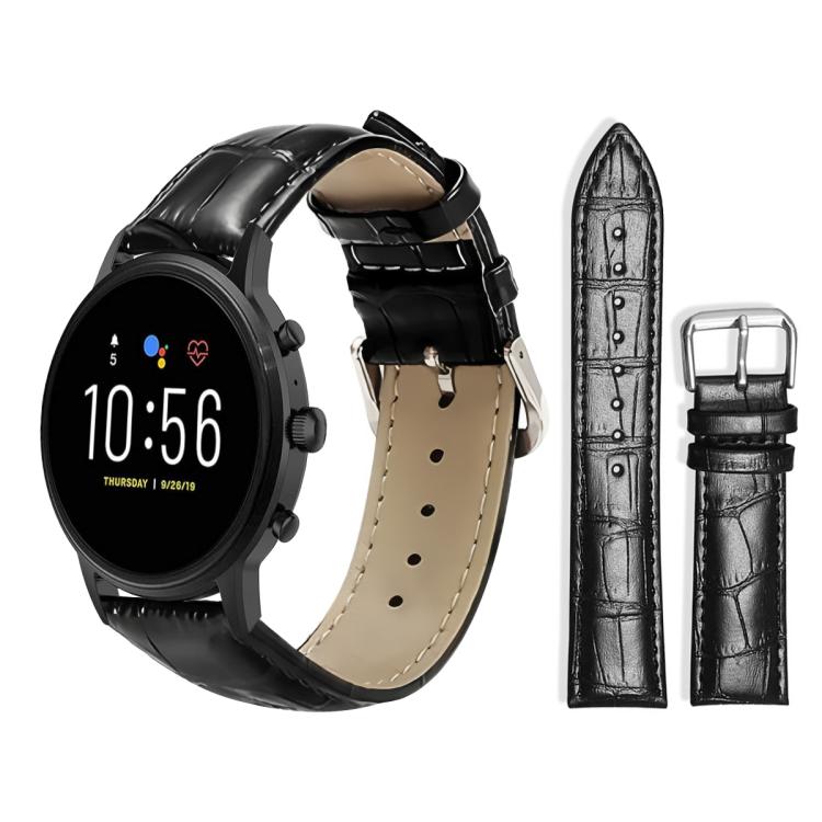 xDfind Bamboo Texture Pin Buckle Leather Watch Band