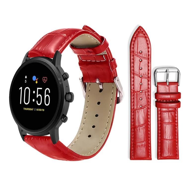 xDfind Bamboo Texture Pin Buckle Leather Watch Band