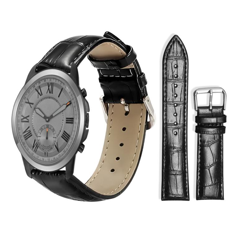 xDfind Bamboo Texture Pin Buckle Leather Watch Band