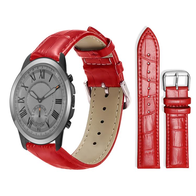xDfind Bamboo Texture Pin Buckle Leather Watch Band