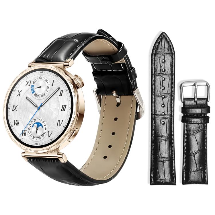 xDfind Bamboo Texture Pin Buckle Leather Watch Band