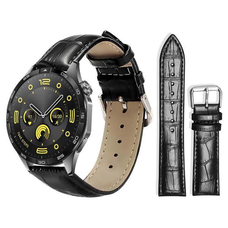 xDfind Bamboo Texture Pin Buckle Leather Watch Band