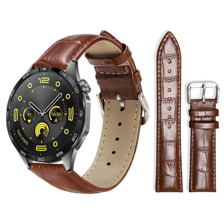 xDfind Bamboo Texture Pin Buckle Leather Watch Band