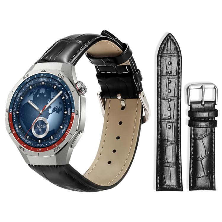 xDfind Bamboo Texture Pin Buckle Leather Watch Band