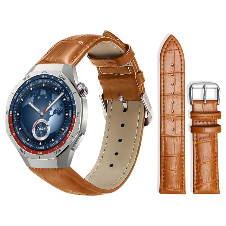 xDfind Bamboo Texture Pin Buckle Leather Watch Band