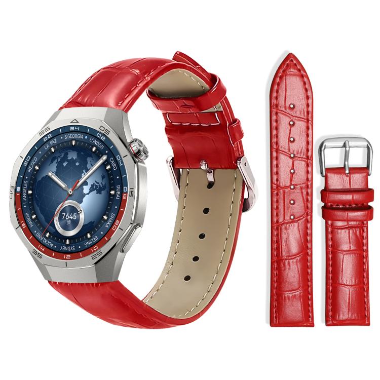 xDfind Bamboo Texture Pin Buckle Leather Watch Band