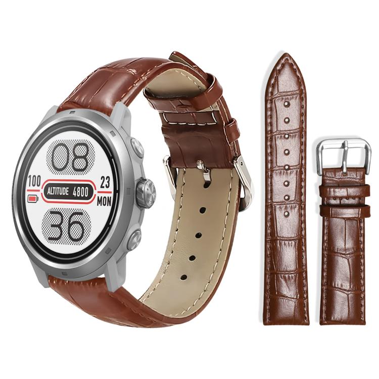 xDfind Bamboo Texture Pin Buckle Leather Watch Band