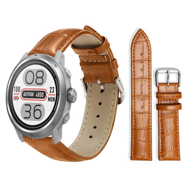xDfind Bamboo Texture Pin Buckle Leather Watch Band
