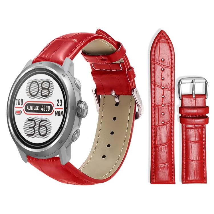 xDfind Bamboo Texture Pin Buckle Leather Watch Band