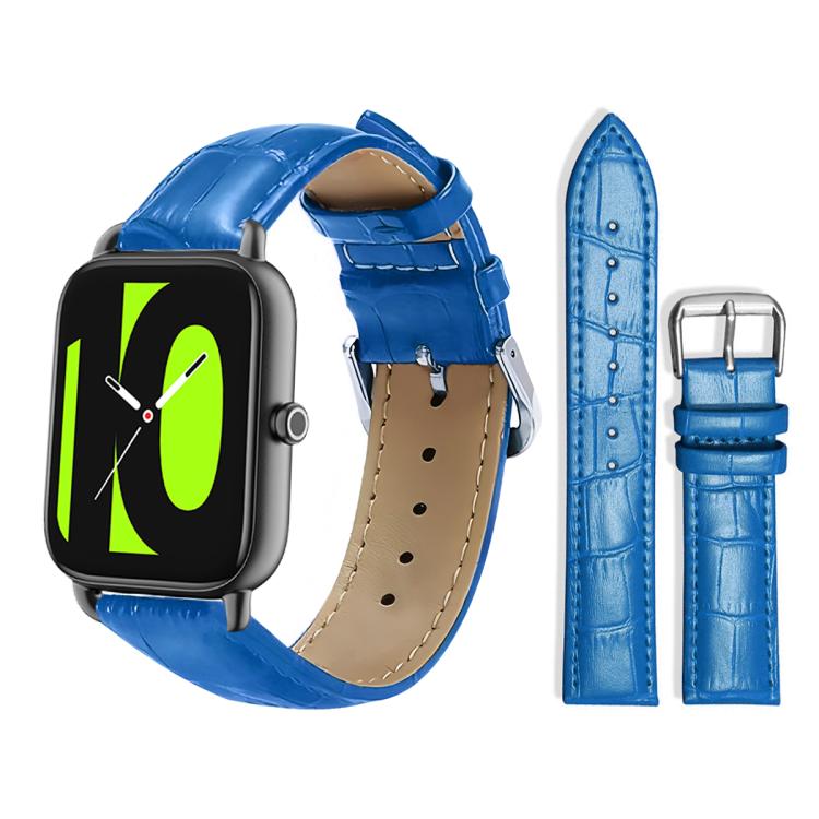 xDfind Bamboo Texture Pin Buckle Leather Watch Band