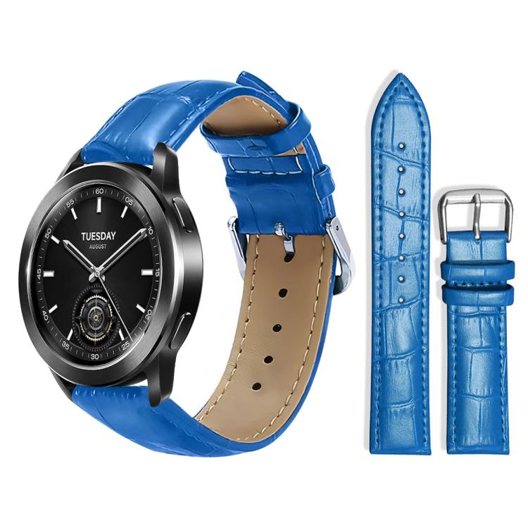 xDfind Bamboo Texture Pin Buckle Leather Watch Band