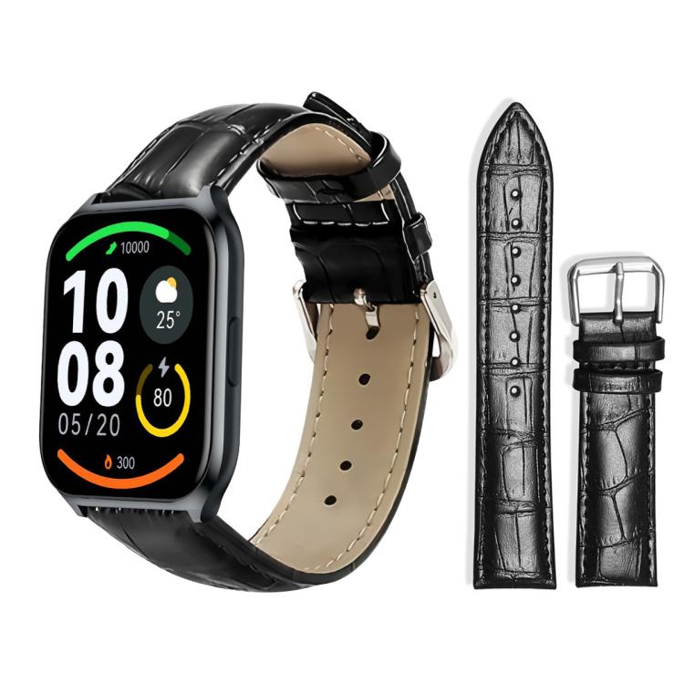 xDfind Bamboo Texture Pin Buckle Leather Watch Band