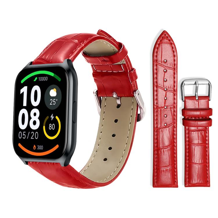 xDfind Bamboo Texture Pin Buckle Leather Watch Band