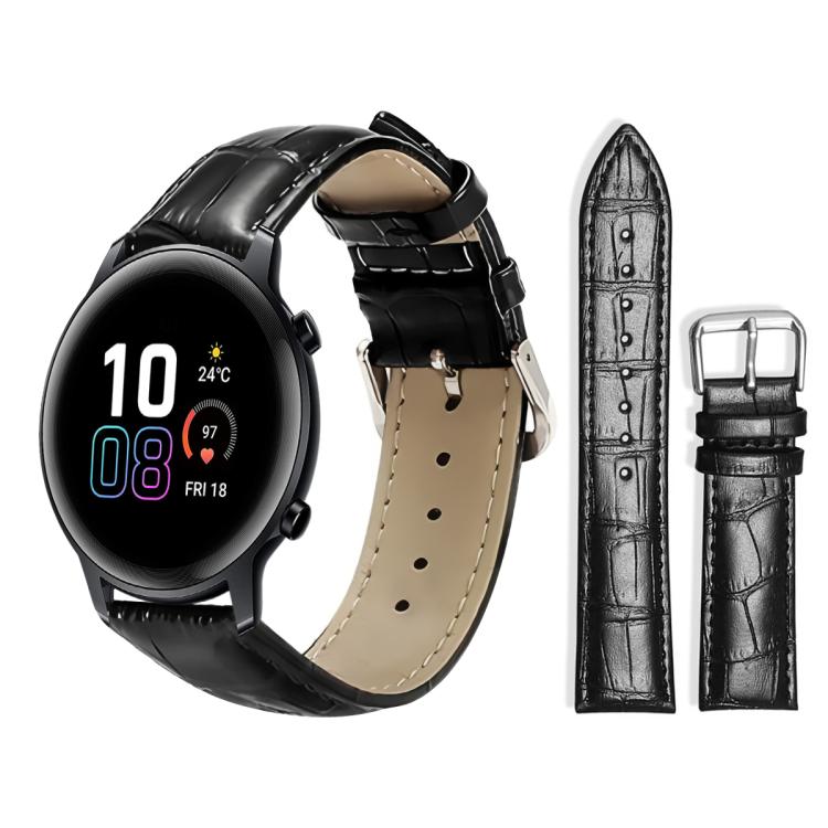 xDfind Bamboo Texture Pin Buckle Leather Watch Band