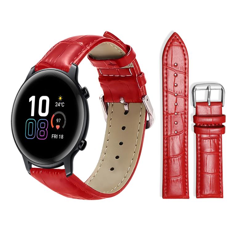xDfind Bamboo Texture Pin Buckle Leather Watch Band