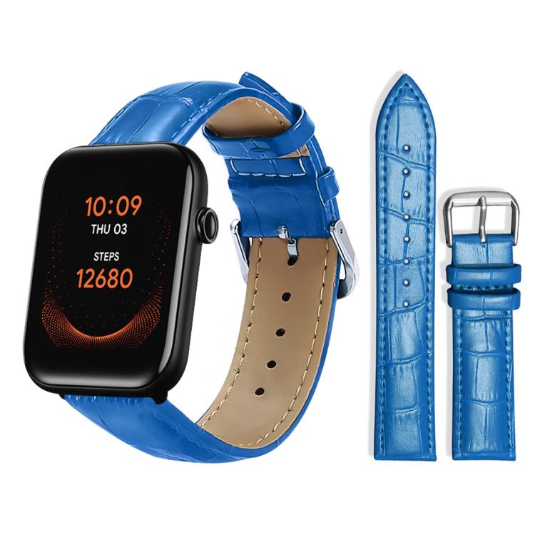 xDfind Bamboo Texture Pin Buckle Leather Watch Band