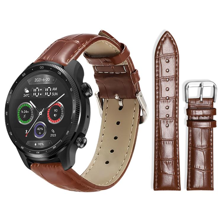 xDfind Bamboo Texture Pin Buckle Leather Watch Band